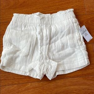 White Toddler Gauze Shorts